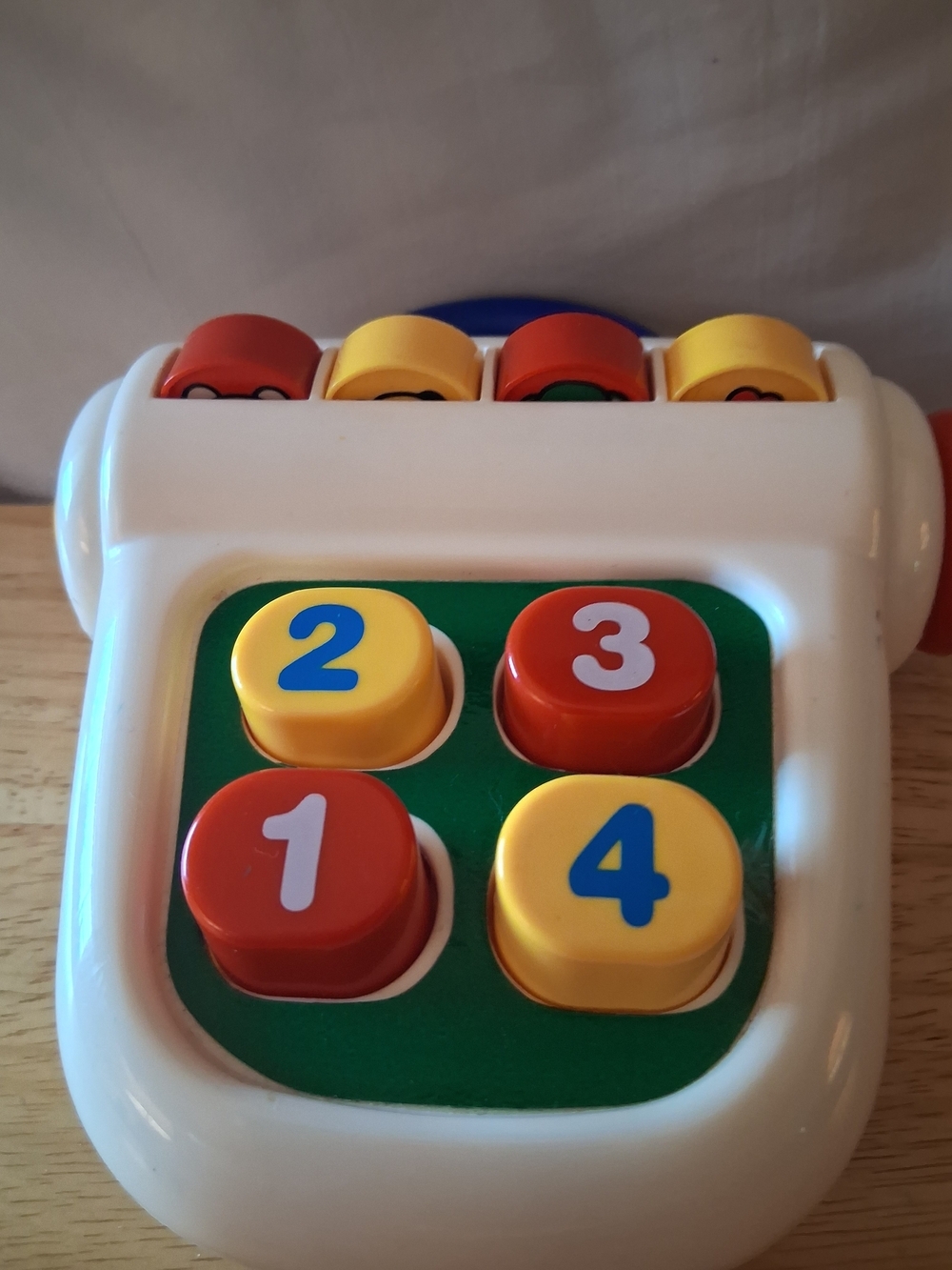 Kids Counting Push-Button Learning Toy - Yellow & Red